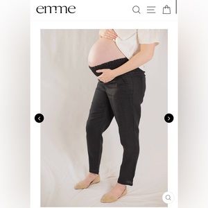 Emme Mama linen maternity pants medium